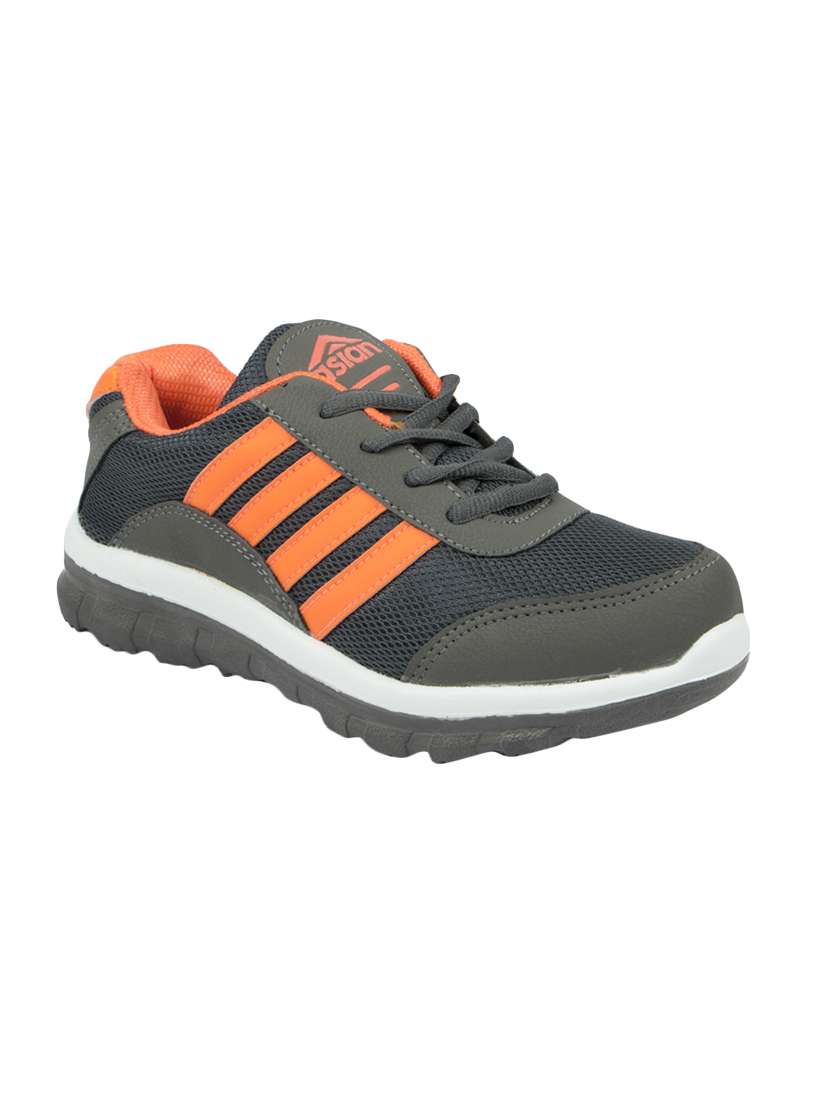 grey mesh sports shoe