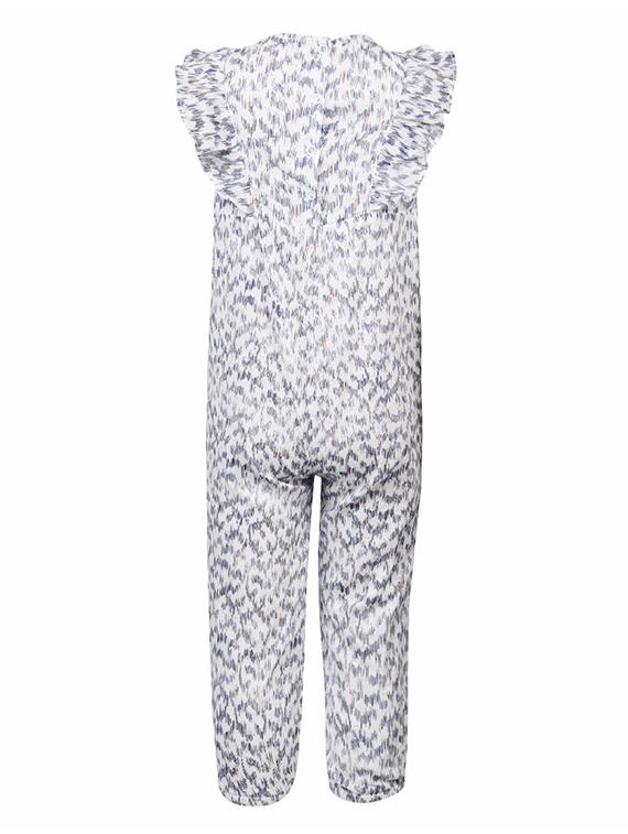 white printed cotton jumpsuit - 14415435 - Standard Image - 1