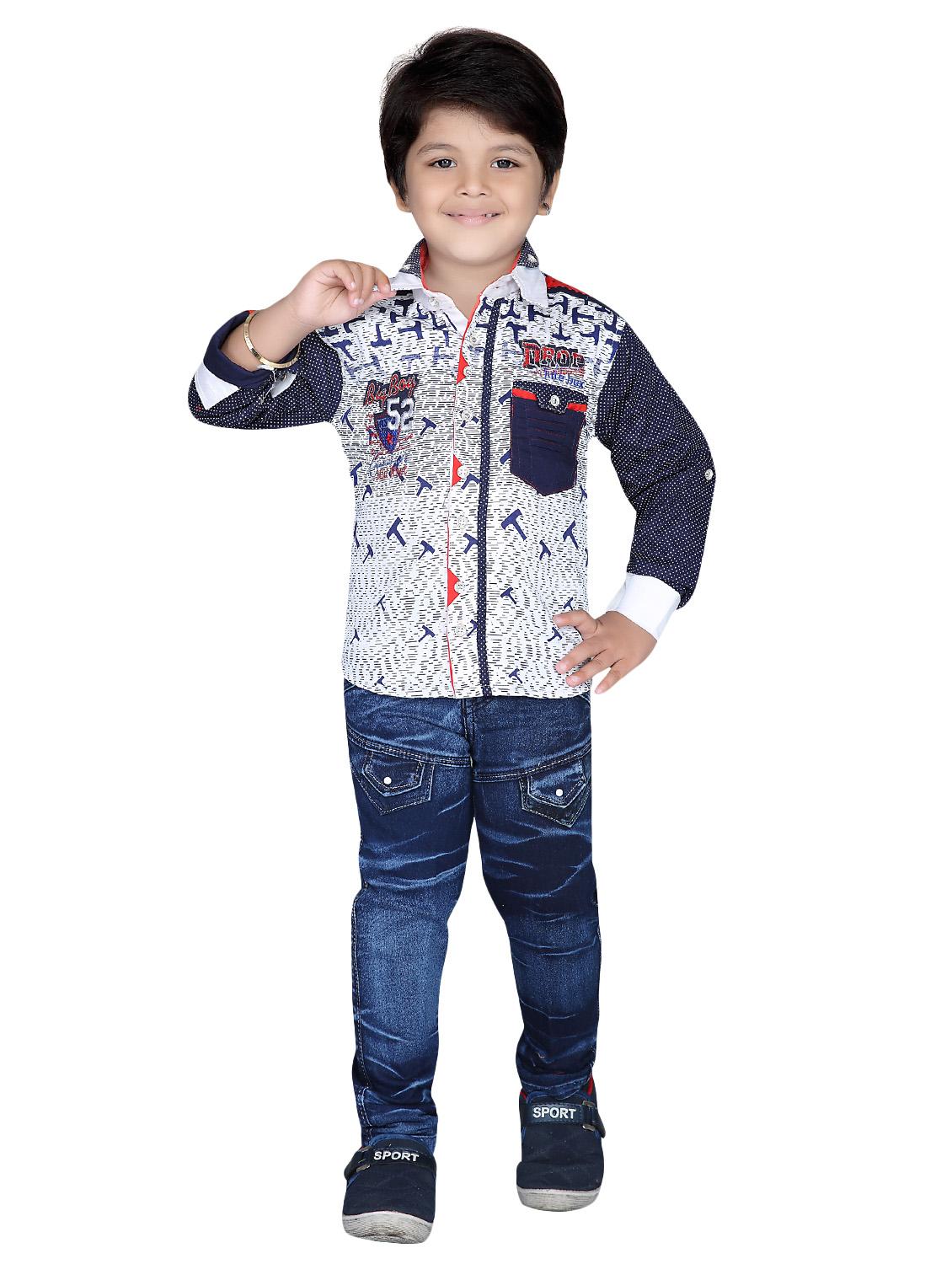 blue cotton full length set - 14416368 -  Standard Image - 1