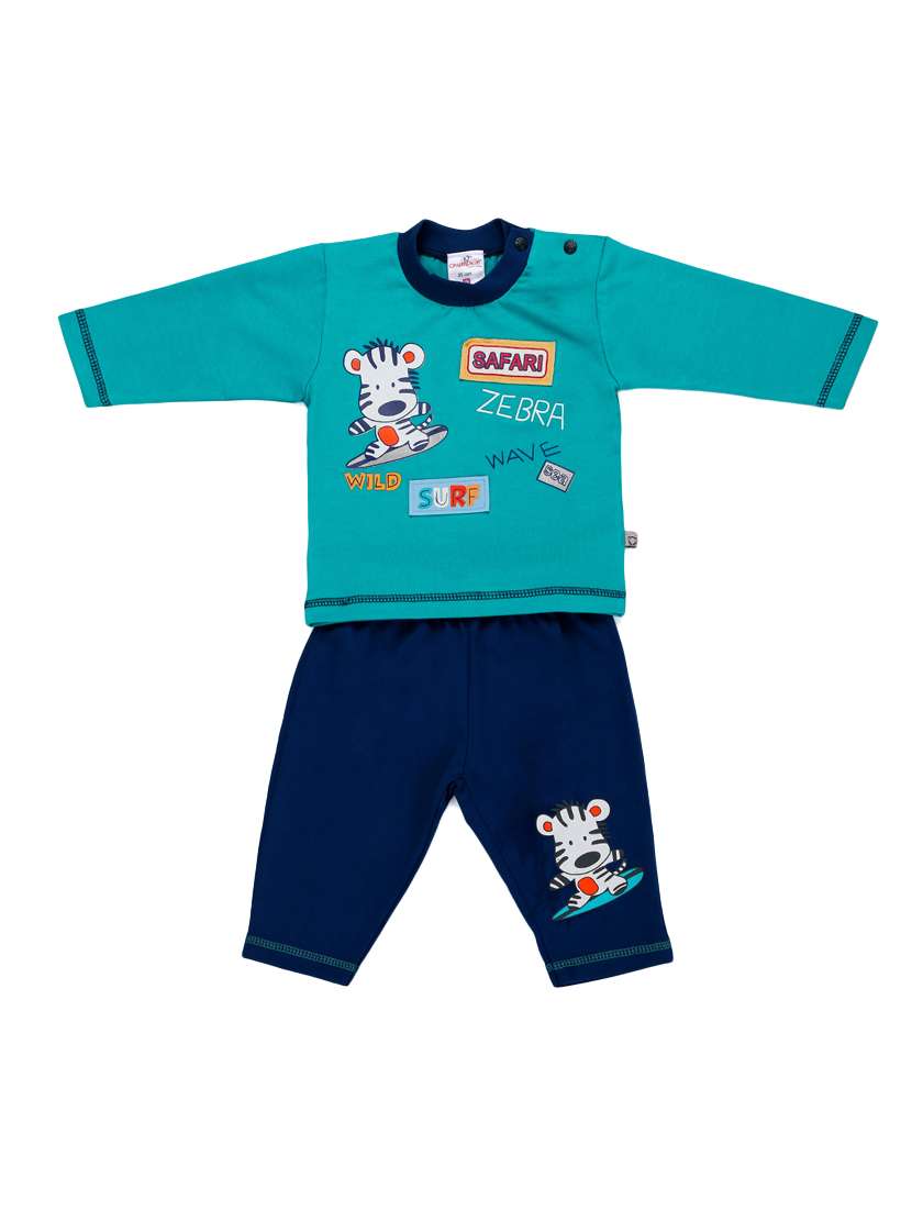 green cotton pyjama set nightwear