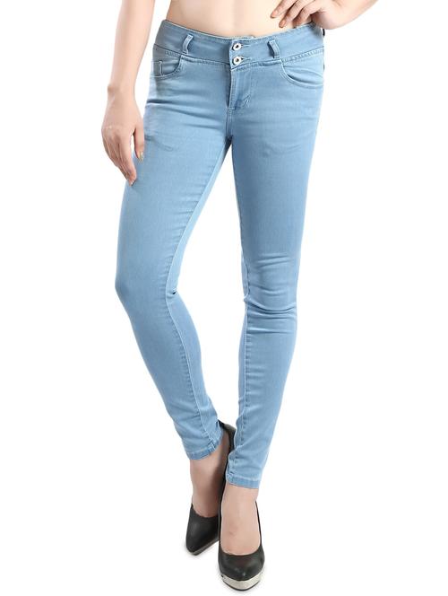 women's plain slim fit jeans - 14419329 - Standard Image - 0