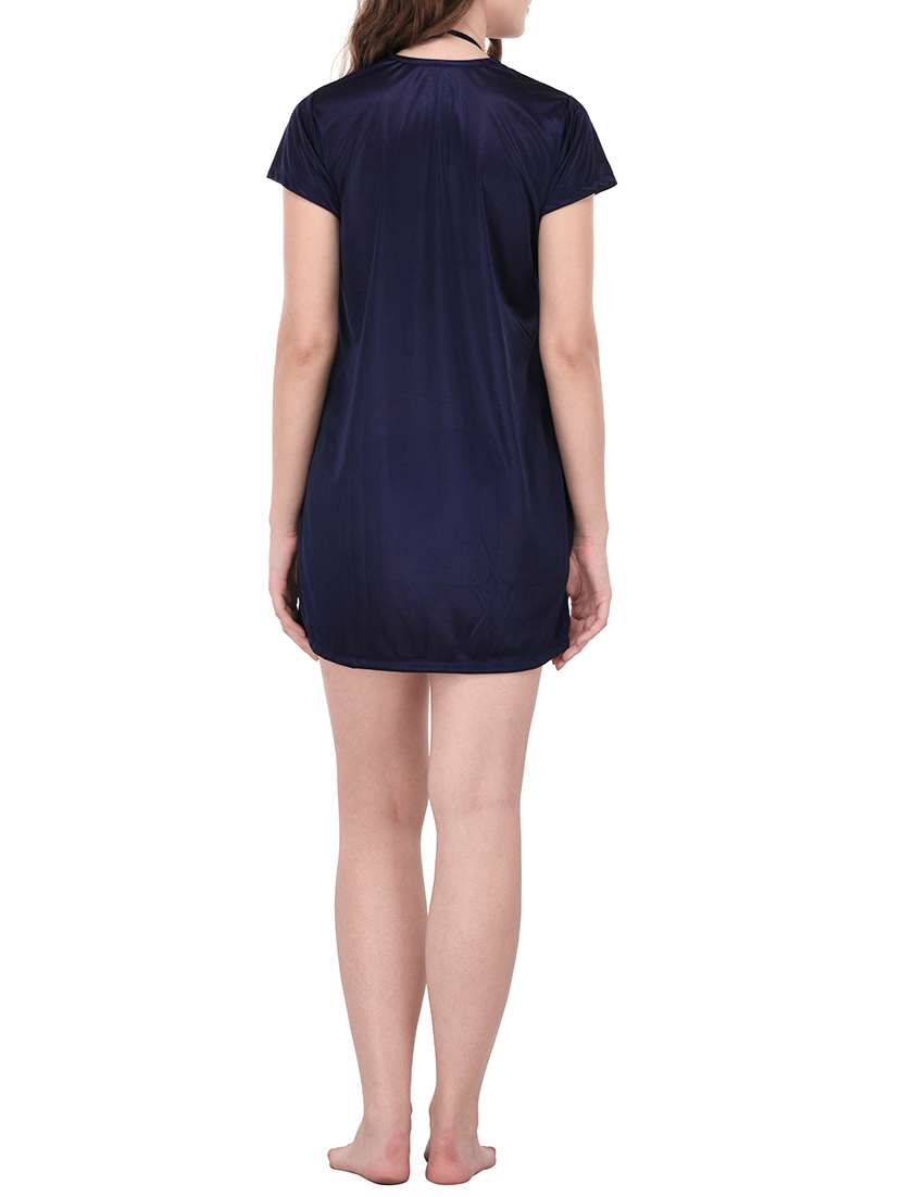 navy blue nightwear set - 14420167 -  Standard Image - 1