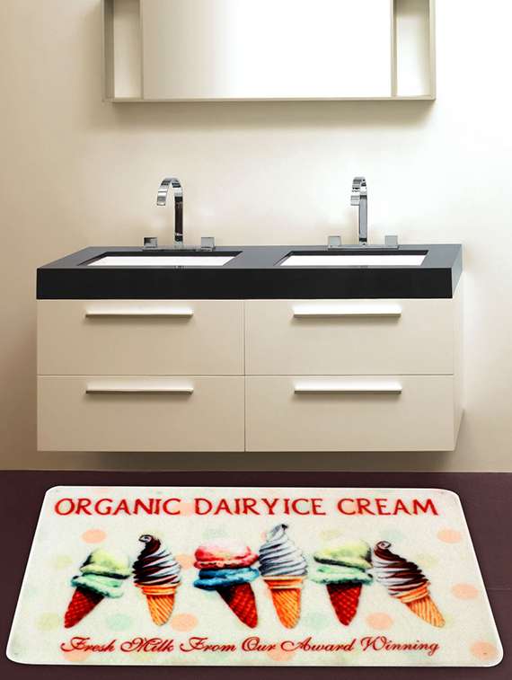 cortina microfiber bathroom non-slip printed mats