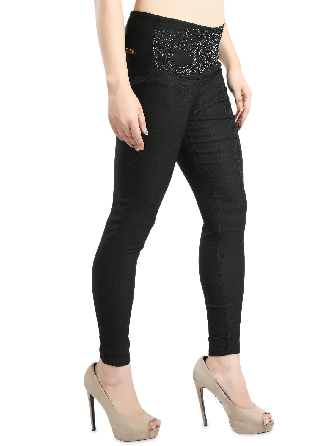 black cotton jeggings - 14426504 -  Standard Image - 1