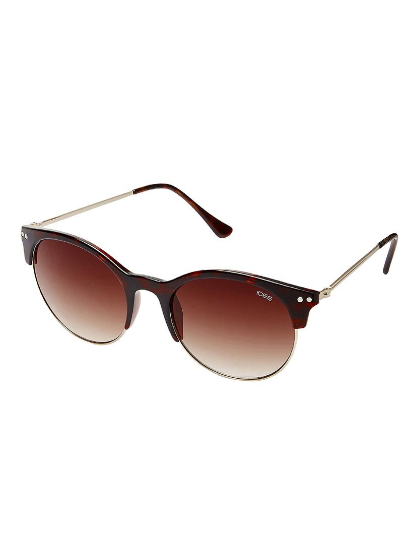idee gradient round women's sunglasses - (ids2180c2sg|54|brown gradient color) - 14426525 -  Standard Image - 1