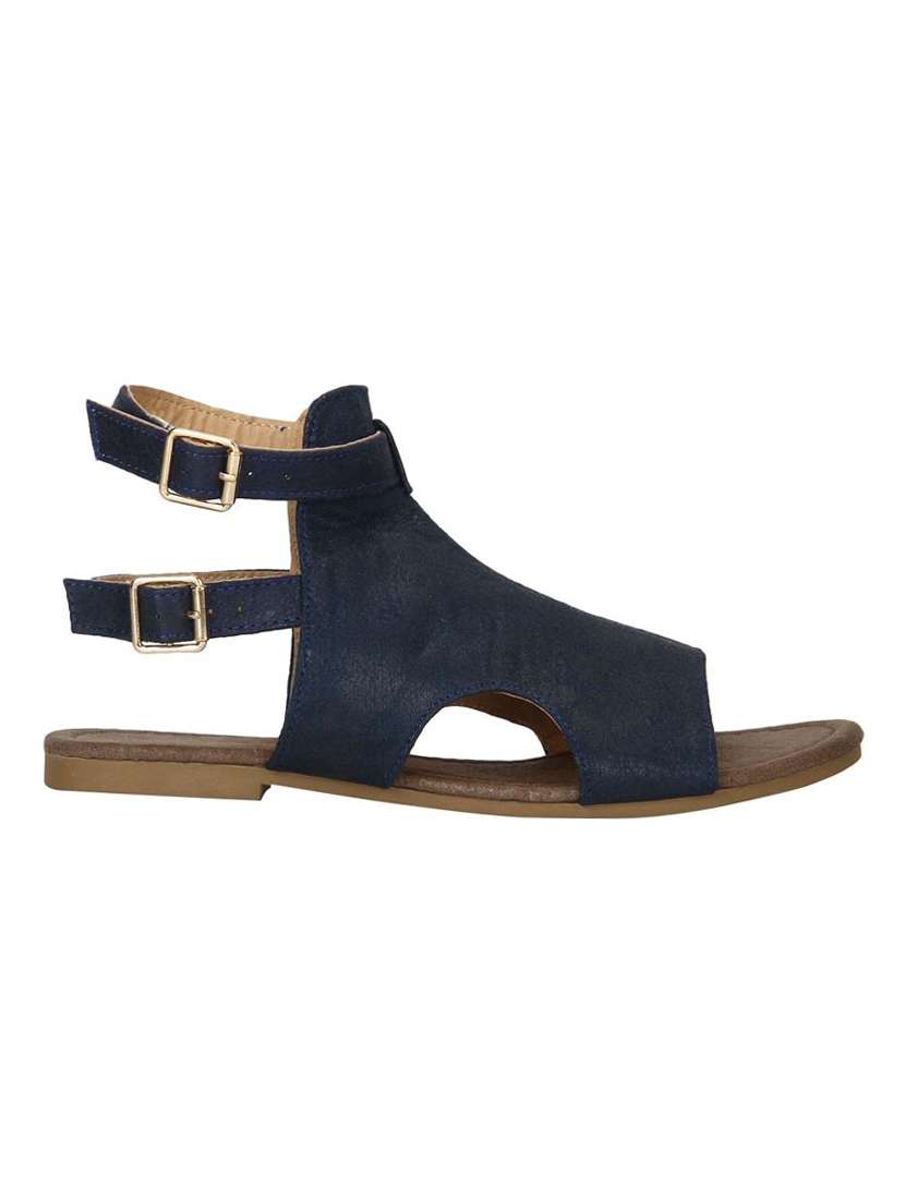 navy back strap sandal - 14427052 -  Standard Image - 1