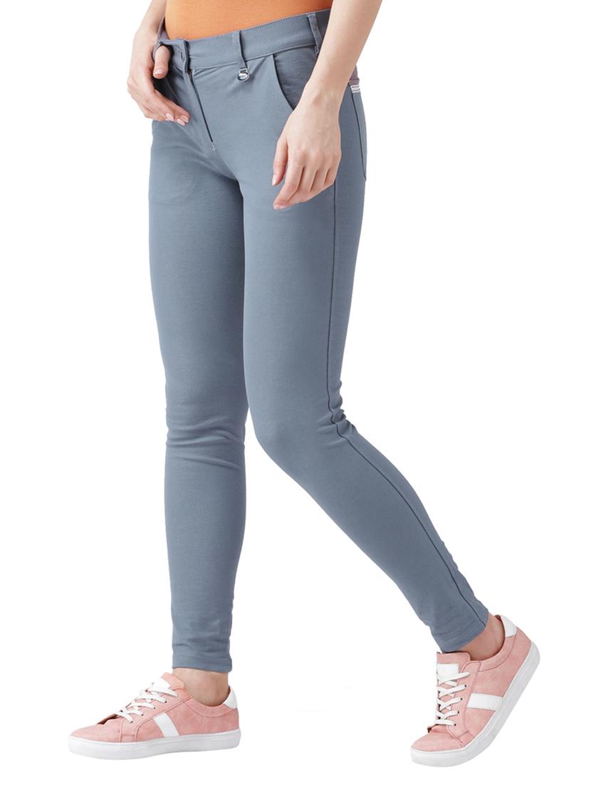 light blue cotton trousers - 14429465 - Standard Image - 1