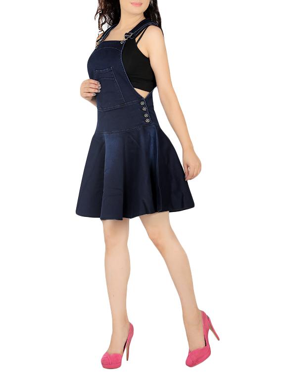 dark blue denim dungree - 14432304 -  Standard Image - 1
