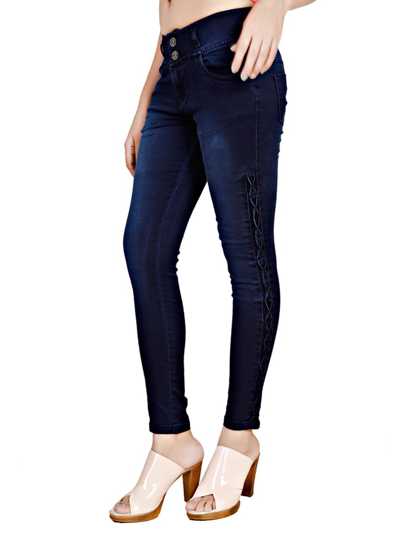 dark blue denim jeans - 14432314 -  Standard Image - 1