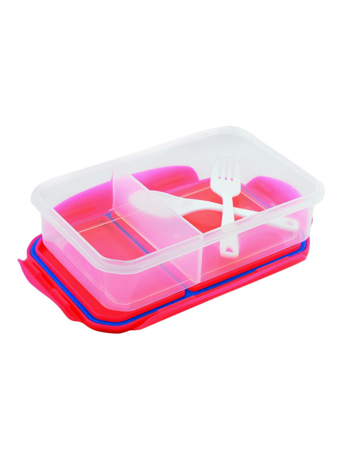 multi colored plastic lunch box