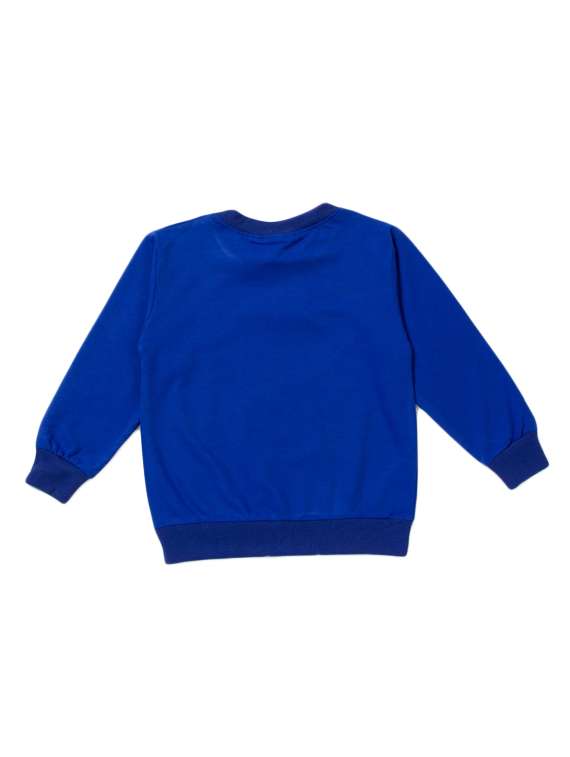 blue wool all over print sweatshirt - 14433430 -  Standard Image - 1