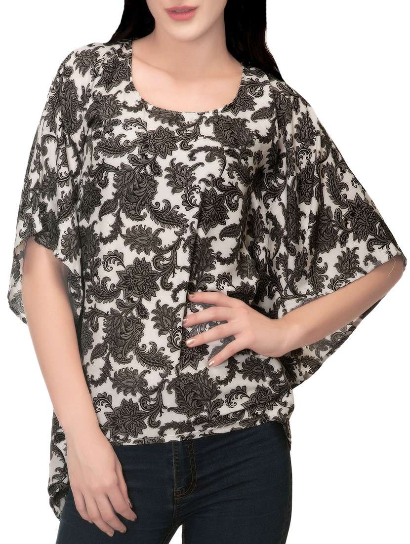floral kaftan top 