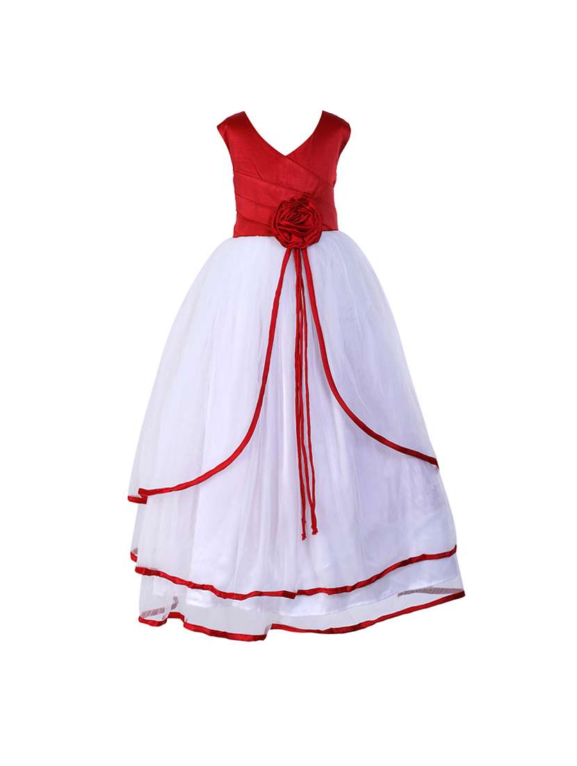 multi colored polyester party gown