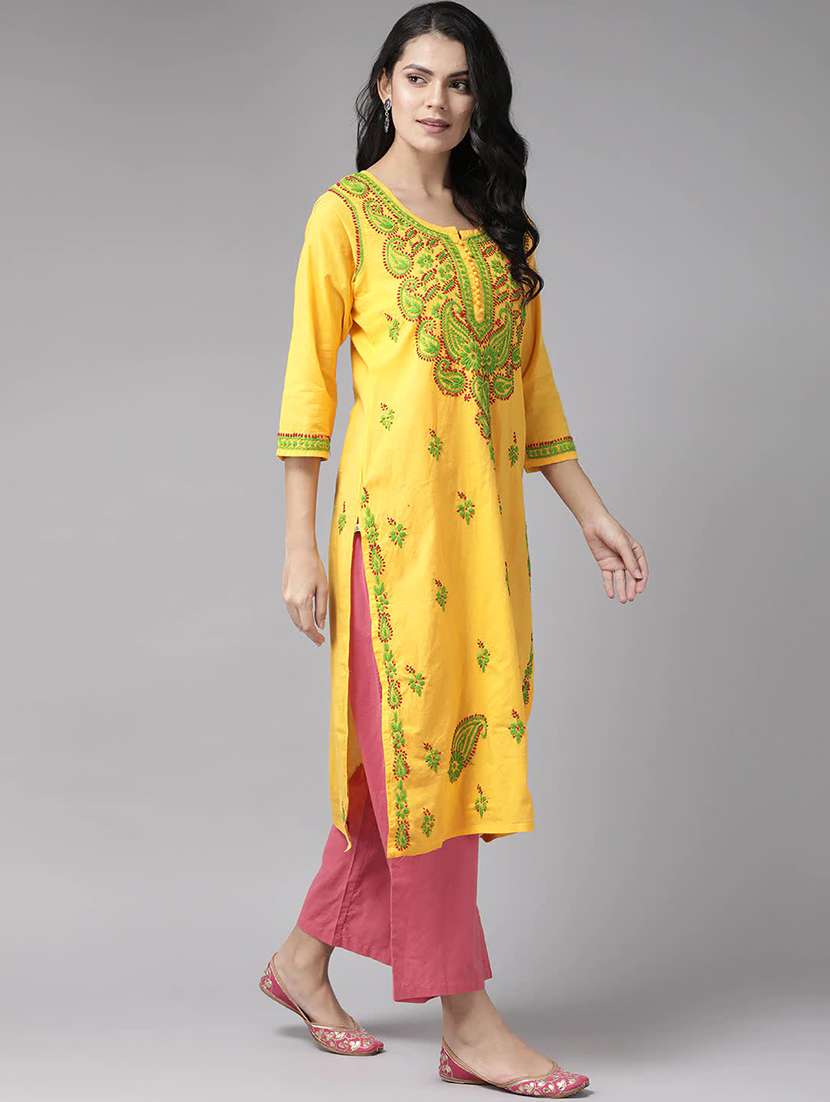 women's straight kurta - 14445590 -  Standard Image - 1