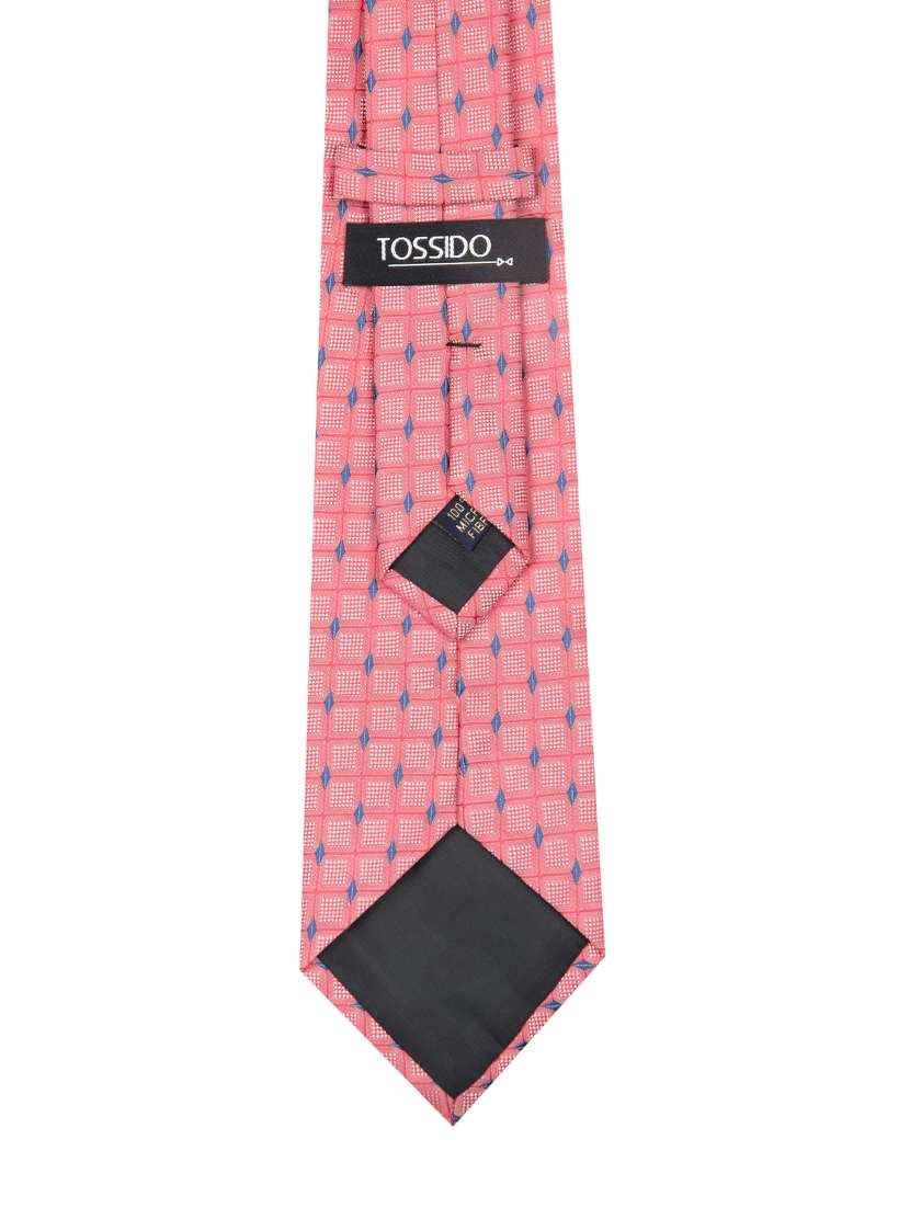 pink micro fiber tie - 14446195 -  Standard Image - 1