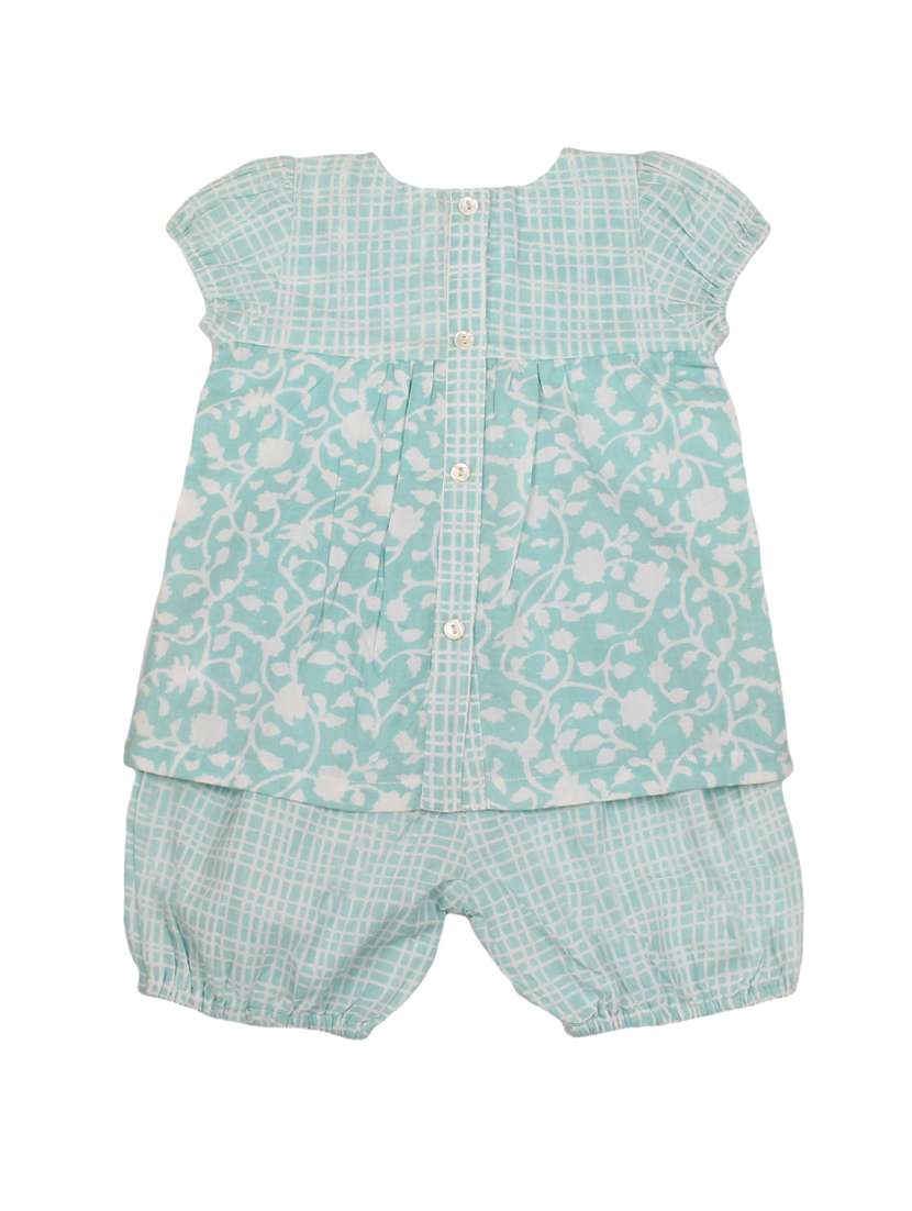 blue cotton shorts set - 14450260 - Standard Image - 1