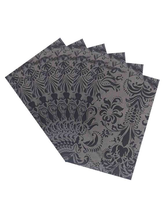 printed polyester set of 6 placemats