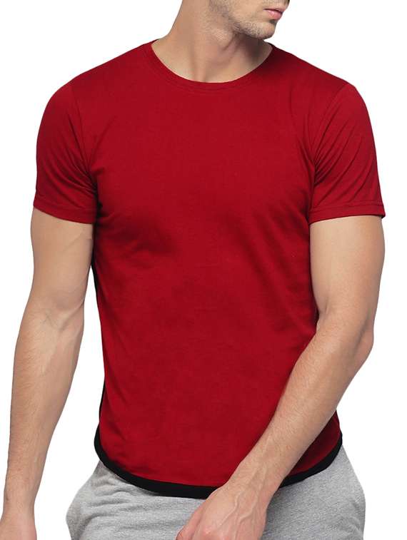 red cotton t-shirt