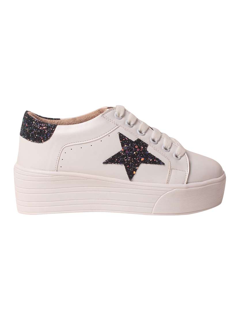 white lace-up sneaker - 14457062 - Standard Image - 1