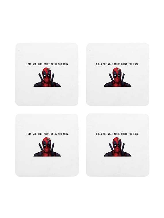 set of 4 coasters by mooch wale