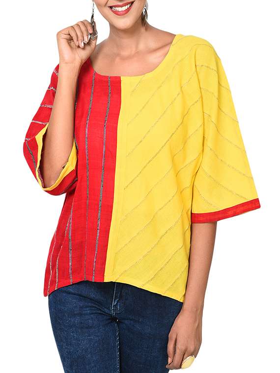 women's straight round neck top