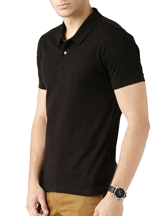 black polyester tshirt - 14471169 - Standard Image - 1