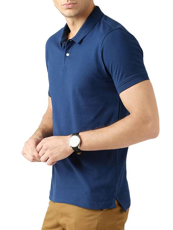 blue polyester tshirt - 14471170 -  Standard Image - 1