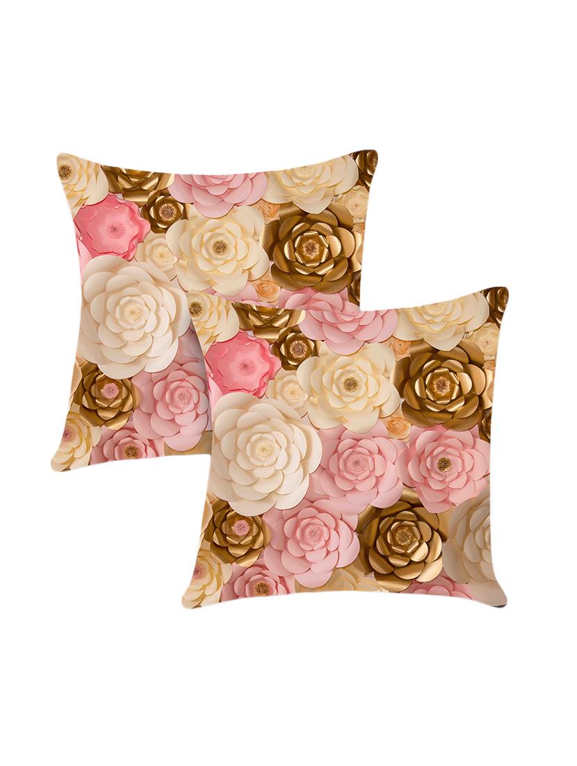 floral print cushion cover by ambbi collections - 14472306 -  Zoom Image - 0