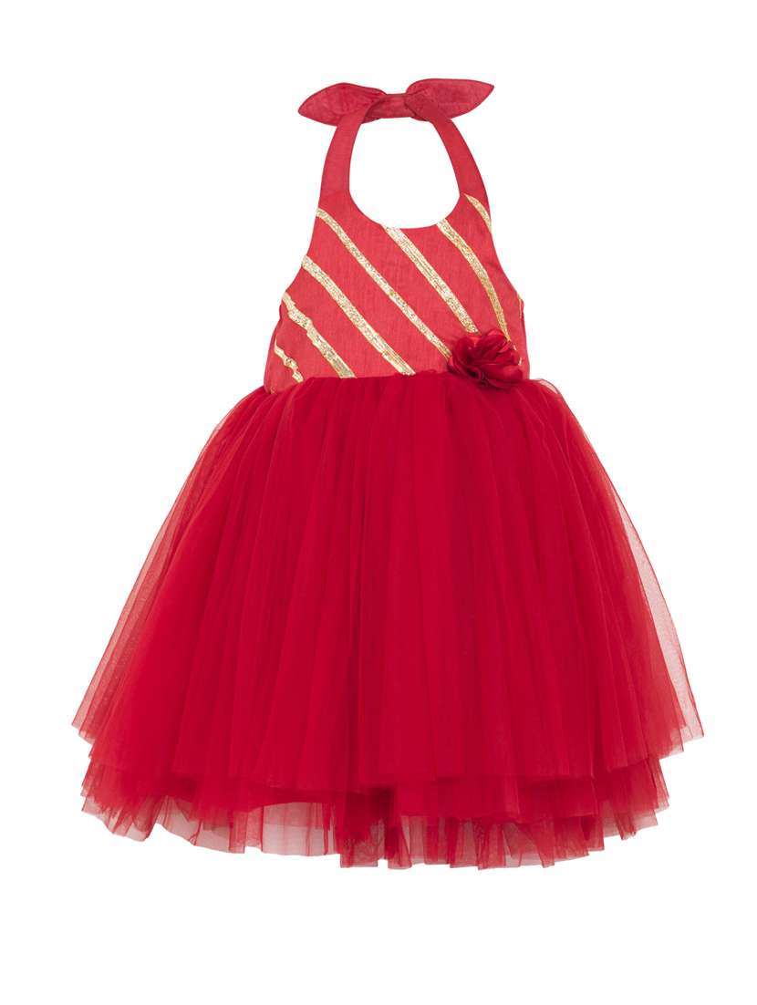 red net frock