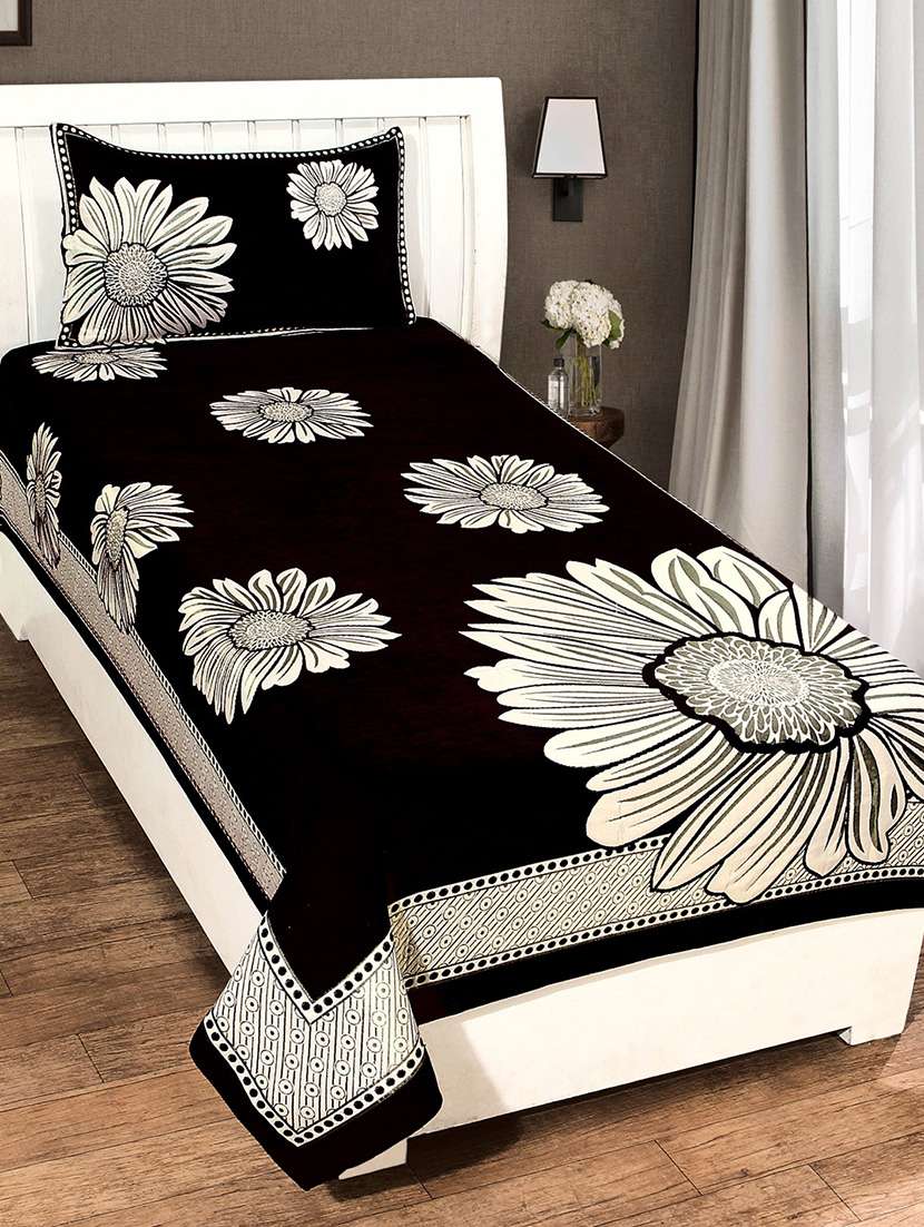 single chenille bed cover with 1 pillow cover