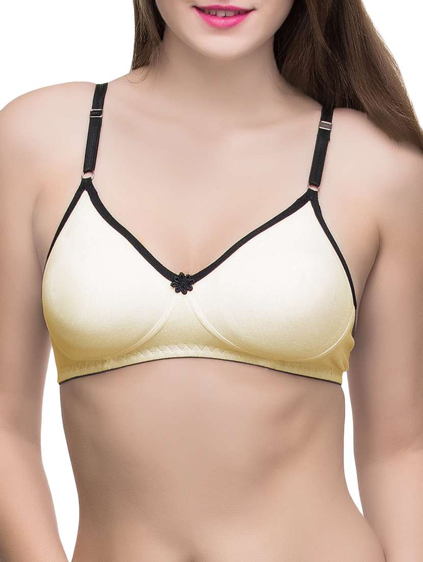 set of 2 floral patch solid bra - 14474902 -  Standard Image - 1