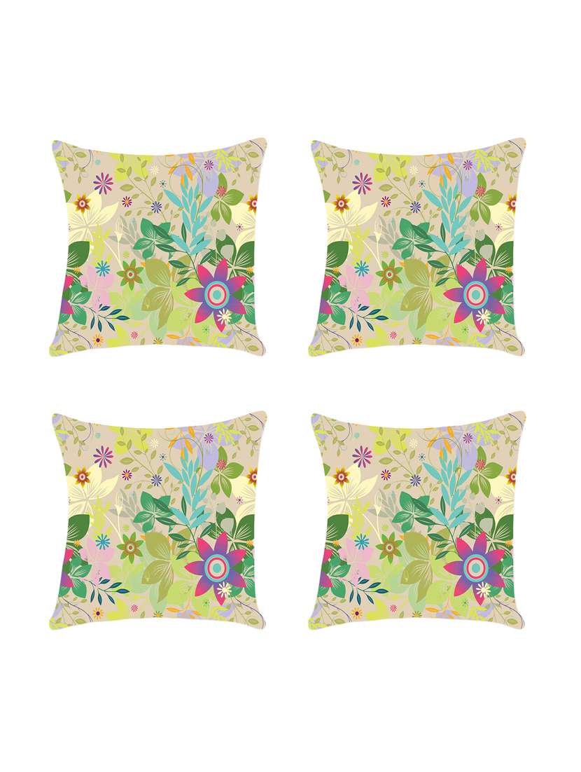 set of 4 digital printed cushion cover by ambbi collections