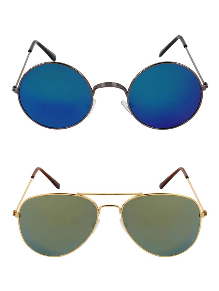 abner set of 2 full rim sunglasses