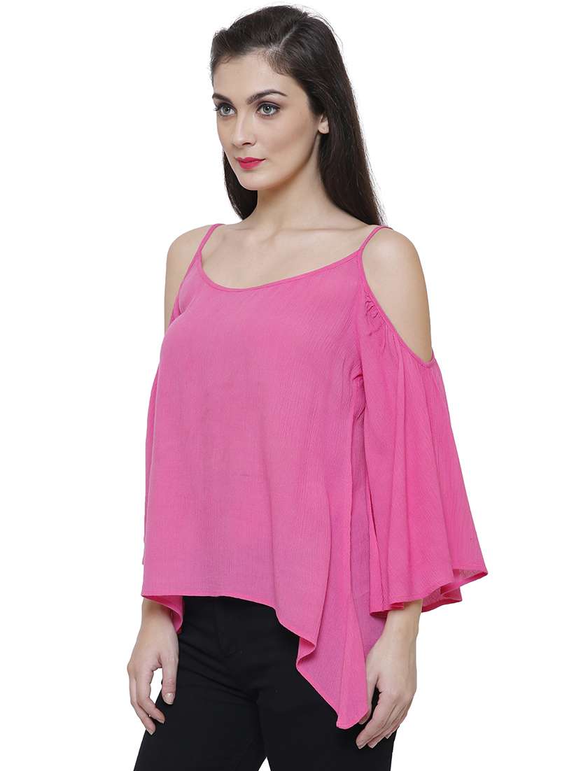 pink rayon casual top - 14477742 -  Standard Image - 1