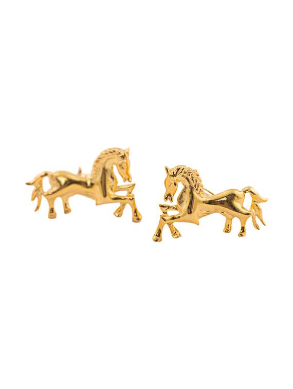 24k gold plated silver cufflink