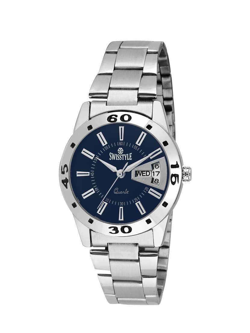 swisstyle day and date display everyday watch for women