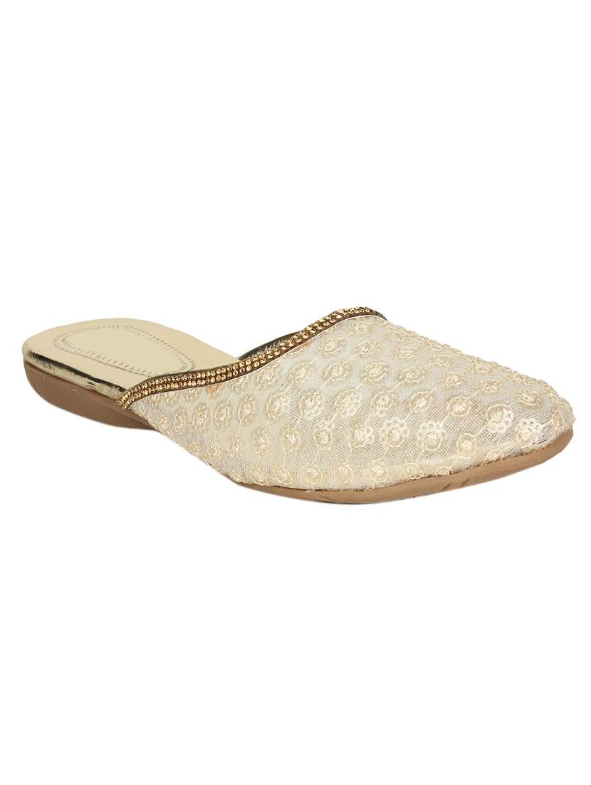 gold slip on jutis