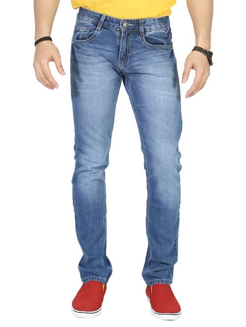 mens slim fit plain jeans - 14486820 - Standard Image - 0