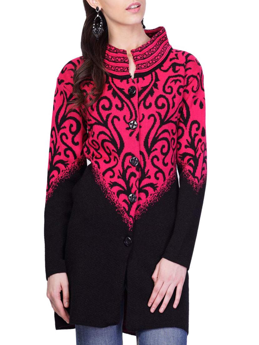women pink self design coatigan - 14491442 - Zoom Image - 0