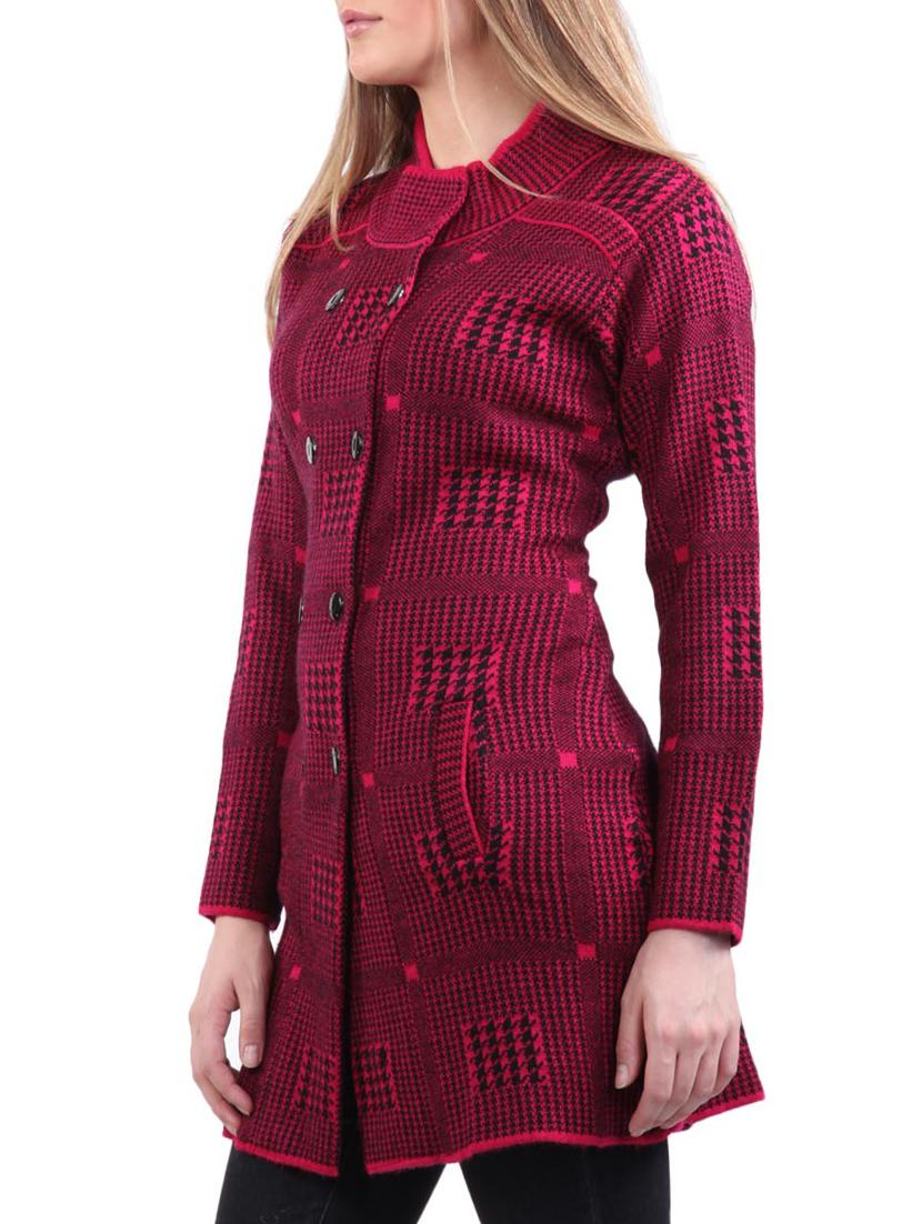 women pink full sleeves coatigan - 14491474 -  Standard Image - 1