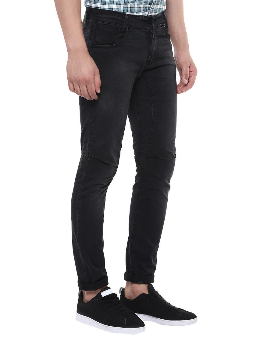 black cotton plain jeans - 14504555 -  Standard Image - 1