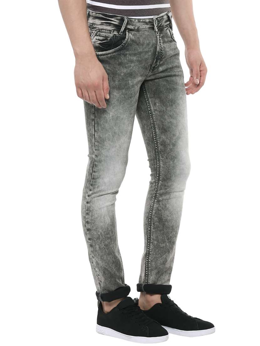 grey cotton washed jeans - 14504588 -  Standard Image - 1