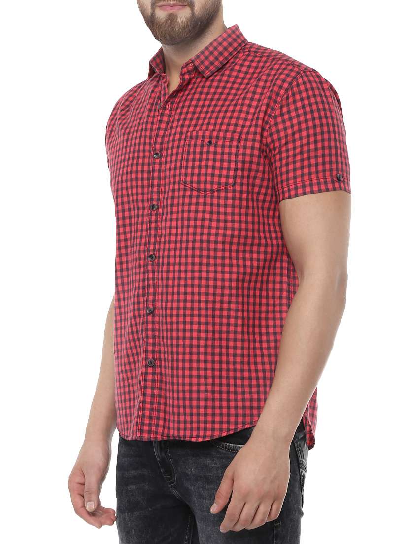 pink cotton casual shirt - 14504729 - Standard Image - 1