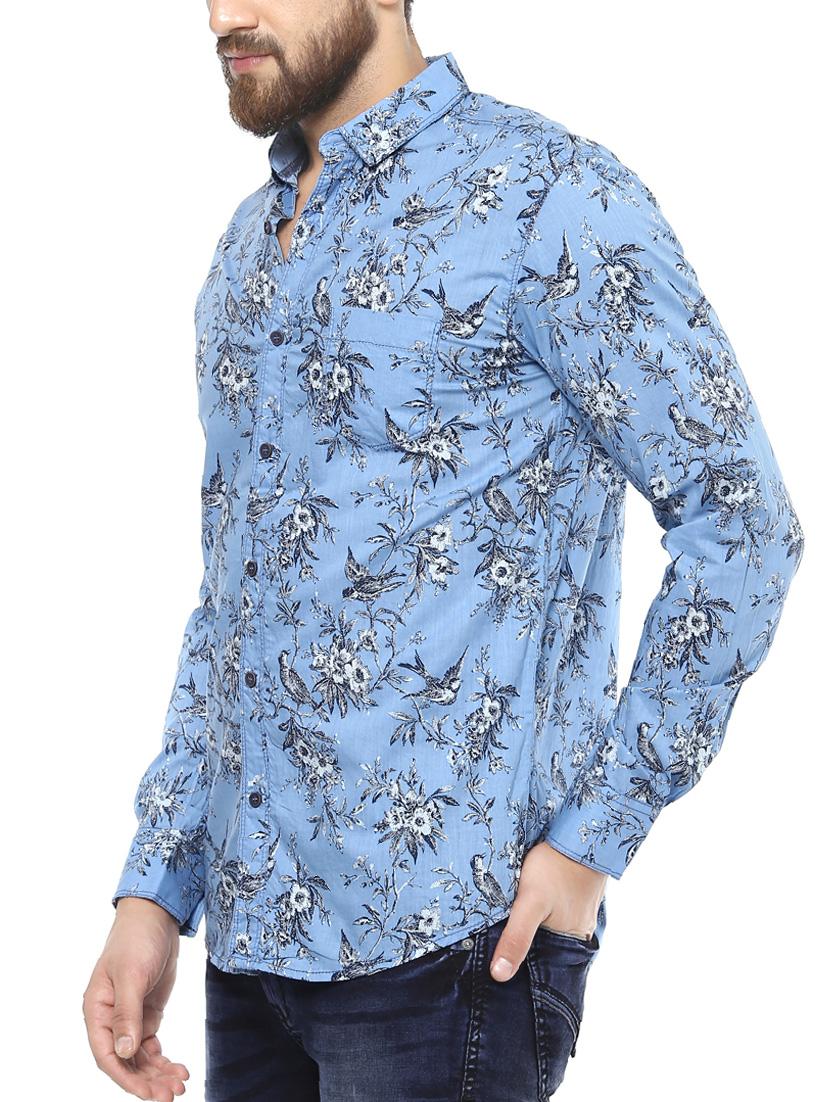 blue cotton casual shirt - 14504745 -  Standard Image - 1