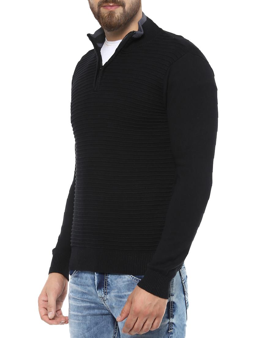 black cotton pullover - 14504818 -  Standard Image - 1