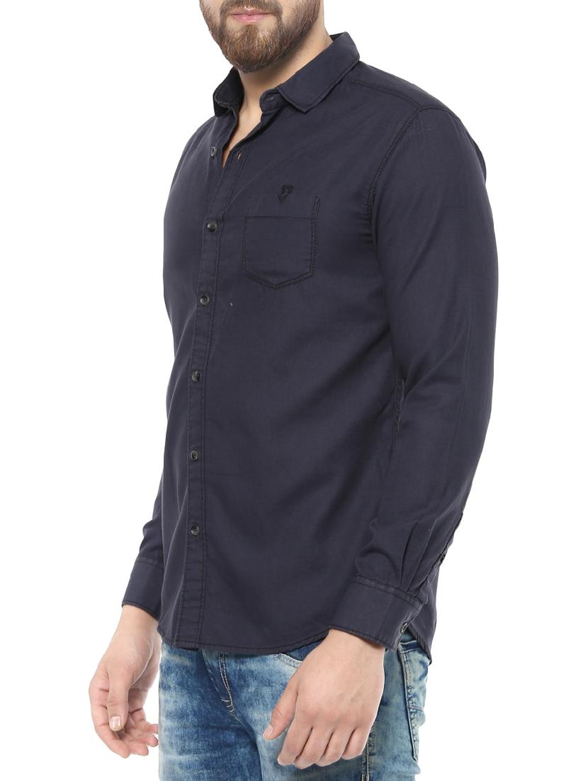 grey cotton casual shirt - 14504867 - Standard Image - 1
