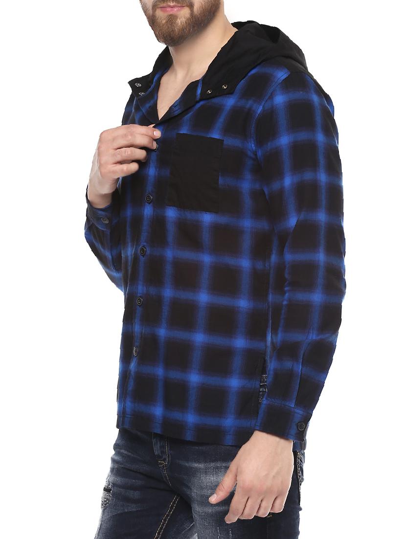 blue cotton casual shirt - 14504966 - Standard Image - 1