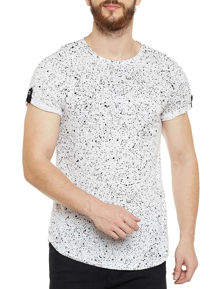 white all over printed t-shirt