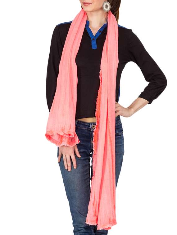 solid cotton stole