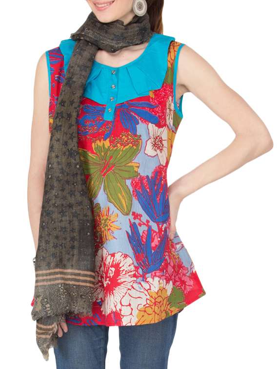 women's printed print stole